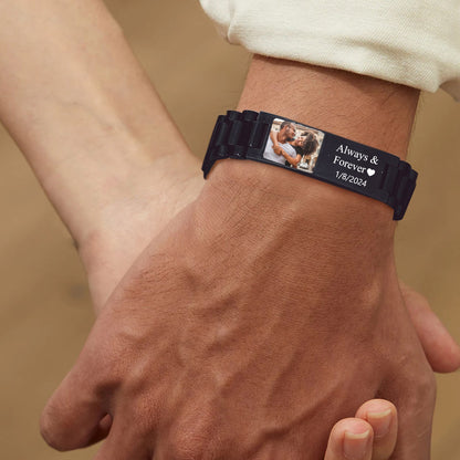 Picture Bracelets ID Bracelets for Men