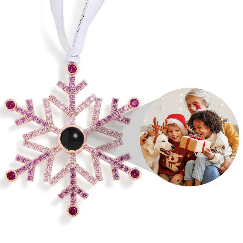 Pink Snowflake Ornament 