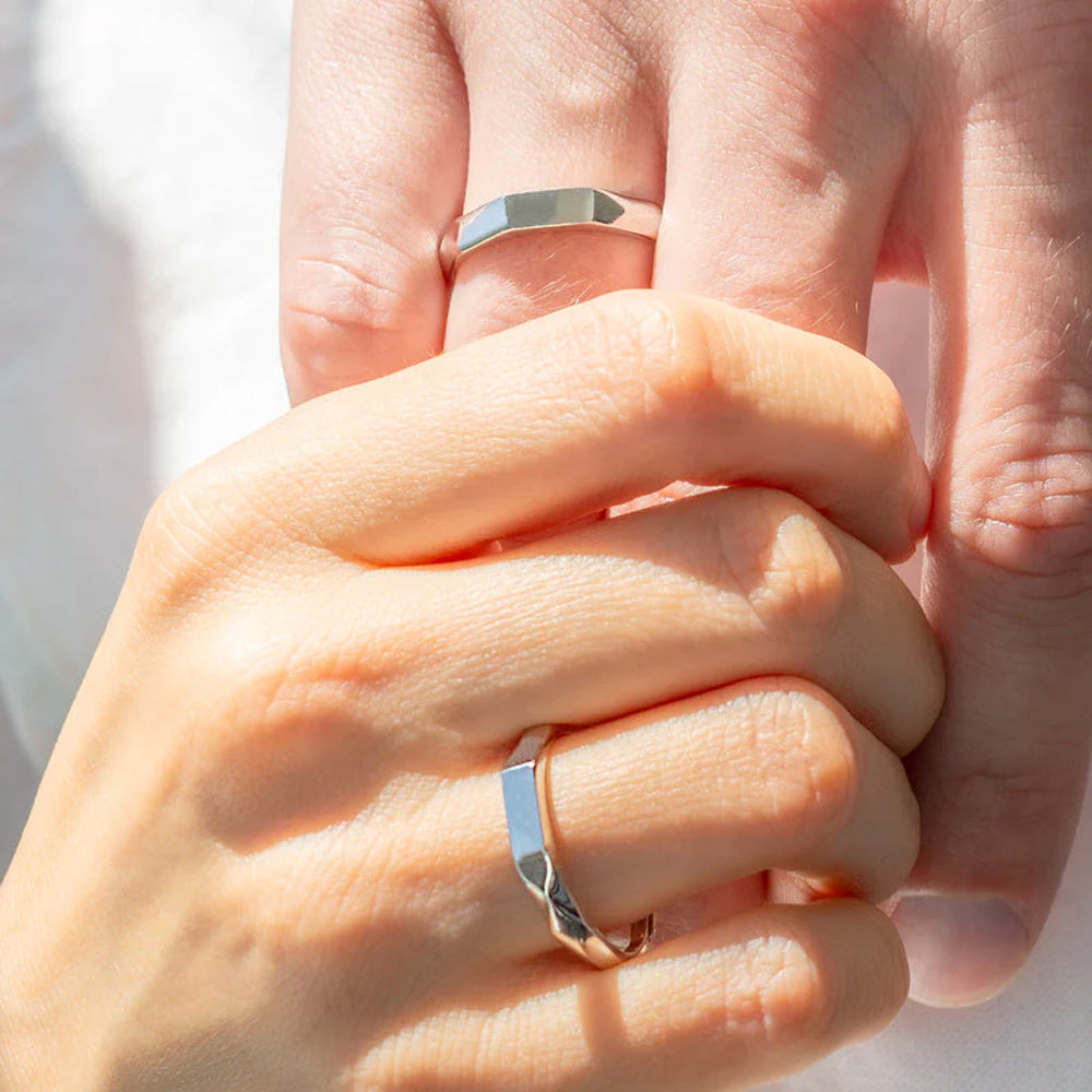 Projection Promise Rings for Couples