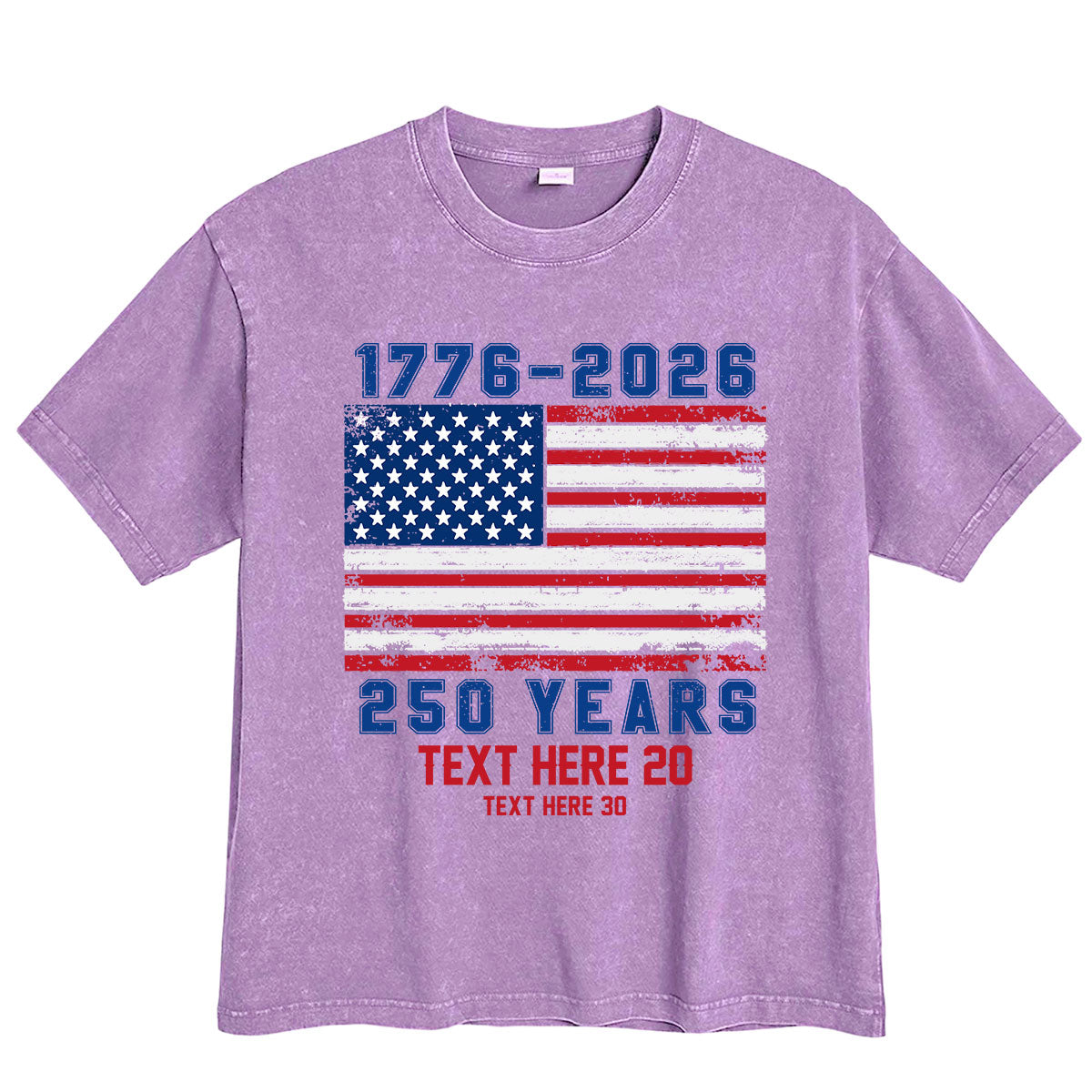 Purple 250 Anniversary USA 4th July T-Shirt