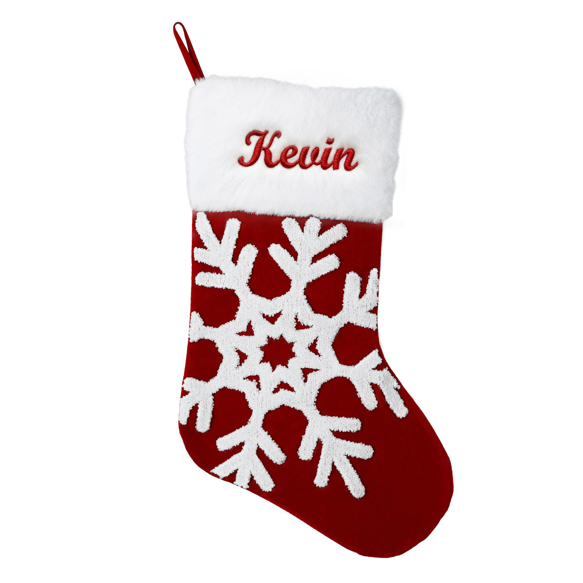 Red Snowflake Christmas Stockings