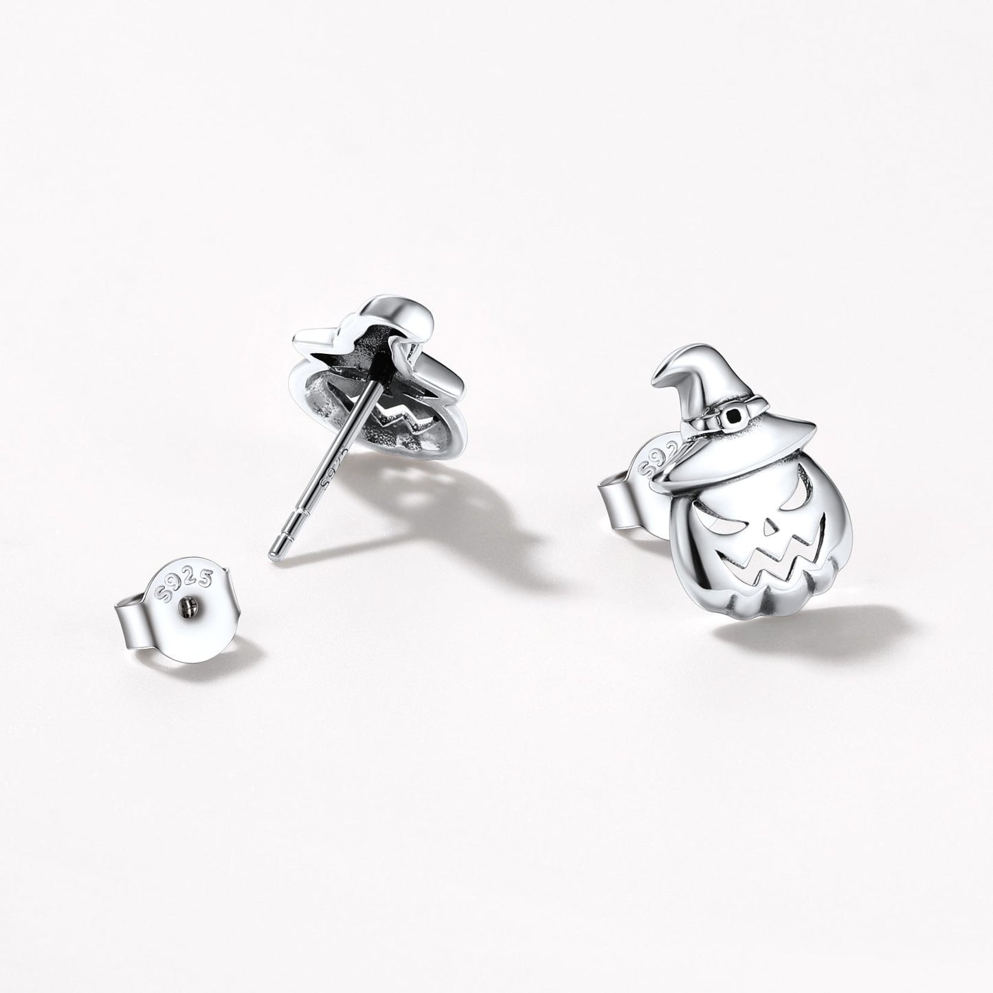 S925 Silver Jack Skellington Stud Earrings