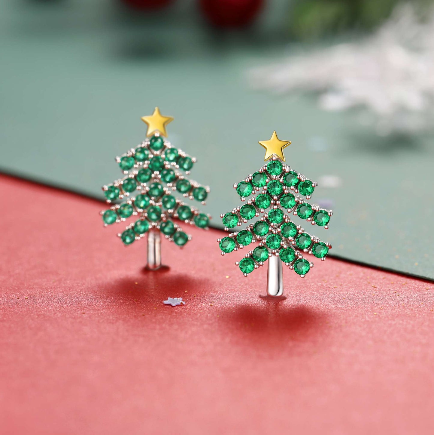 ⚡Flash Sale 925 Sterling Silver Christmas Tree Stud Earrings