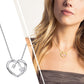 Sterling Silver Heart Birthstone Necklace 