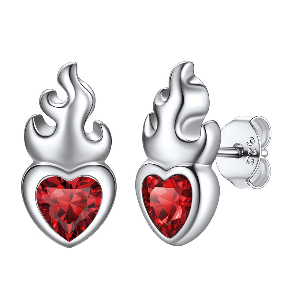 Sacred Heart January Earrings