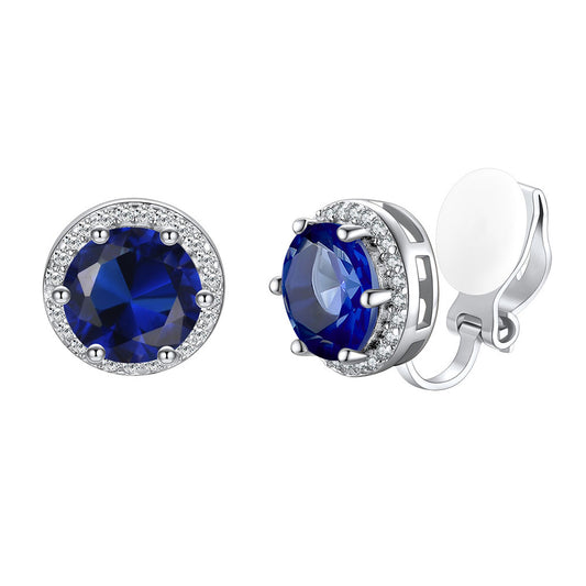 September Birthstone Non-Pierced Clip-on Earrings
