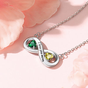 Silver Birthstone Necklace