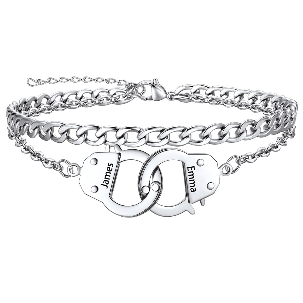 Custom Layered Handcuffs Anklet Bracelet