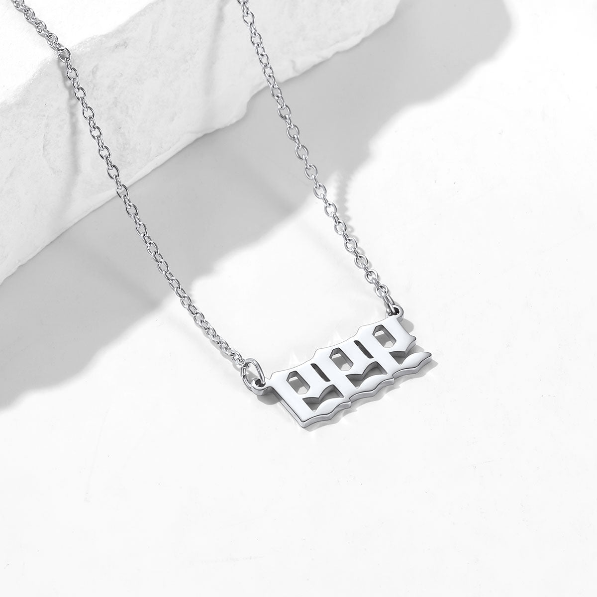 Silver necklace with a unique pendant