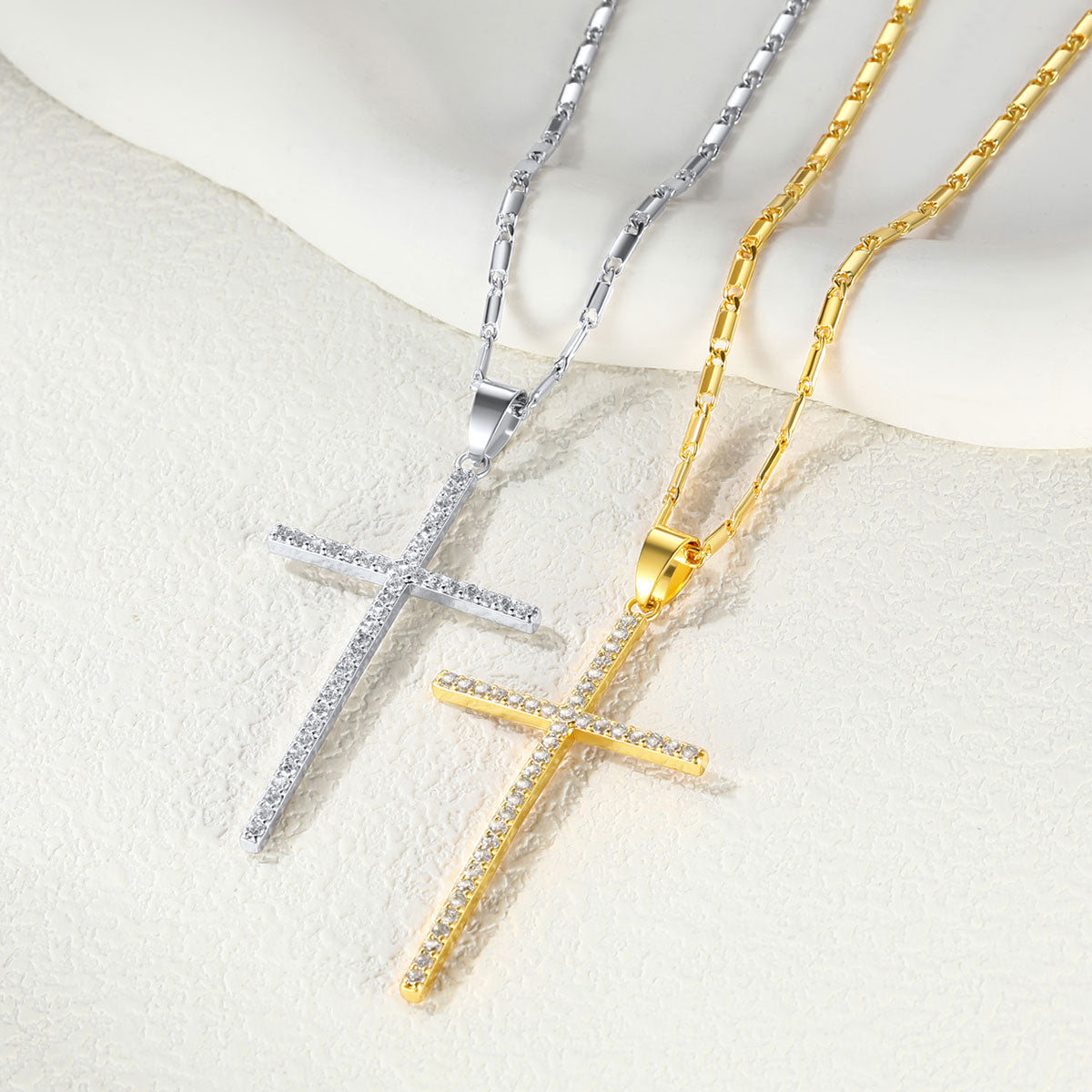 Simple Cross Necklace in Different Color