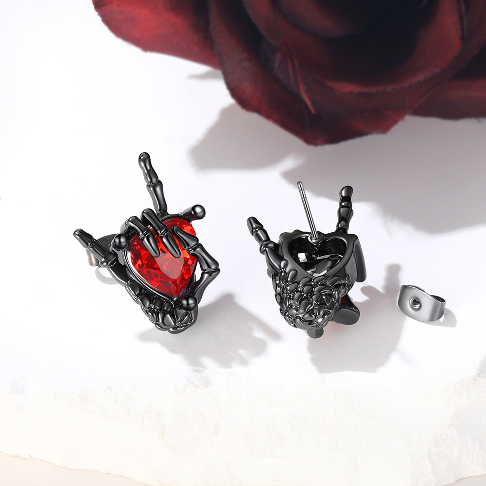 Skeleton Rock Hand Earrings TE60481