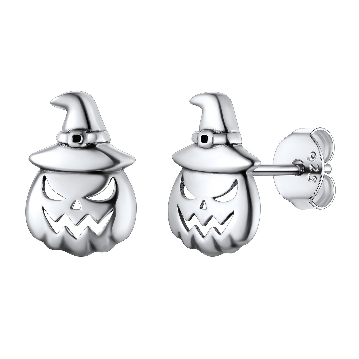 Skull of Jack Stud Earrings in 925 Sterling Silver