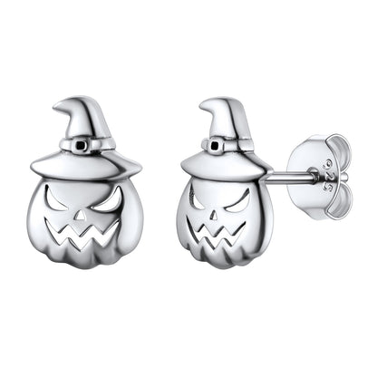 Skull of Jack Stud Earrings in 925 Sterling Silver