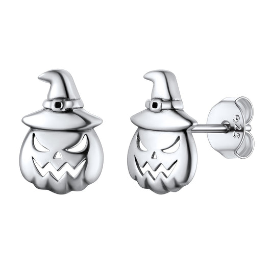 Skull of Jack Stud Earrings in 925 Sterling Silver