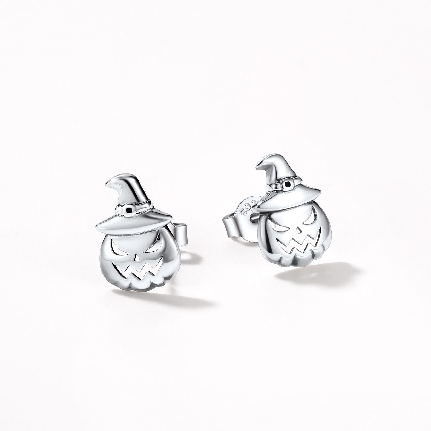 Skull of Jack Stud Earrings in Silver