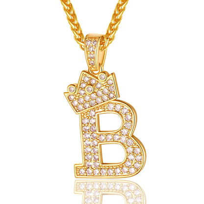 Sparkly Cubic Zirconia Initial B Necklace