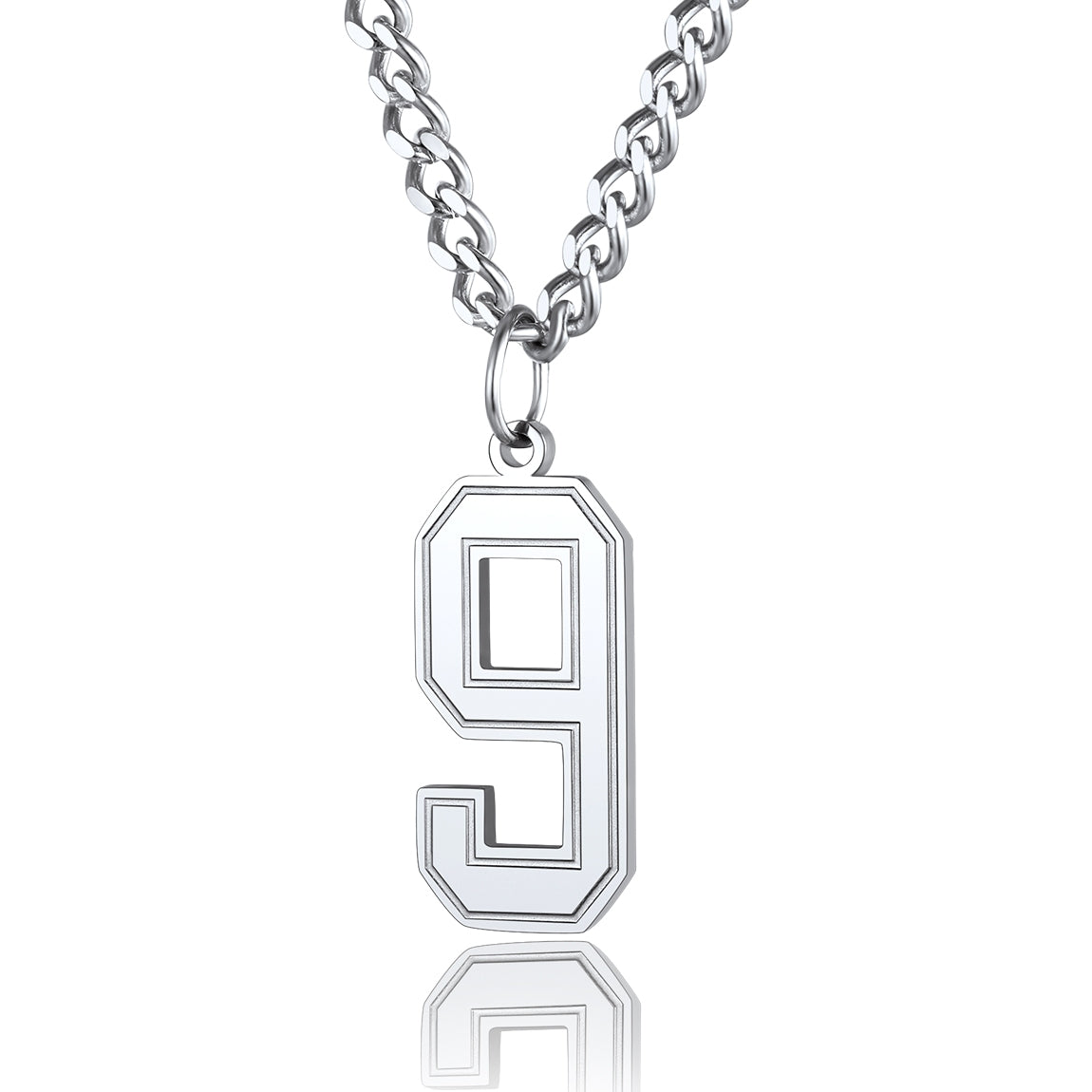  Sport Jersey Number 9 Necklace for Men