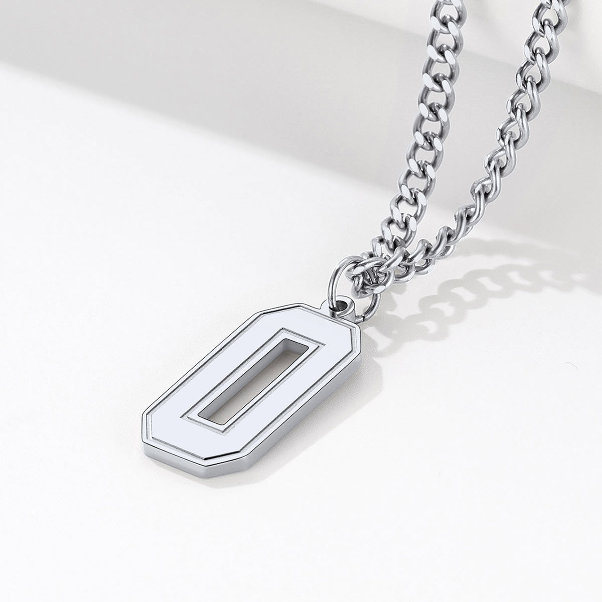  Sport Jersey Number Necklace for Men in steel