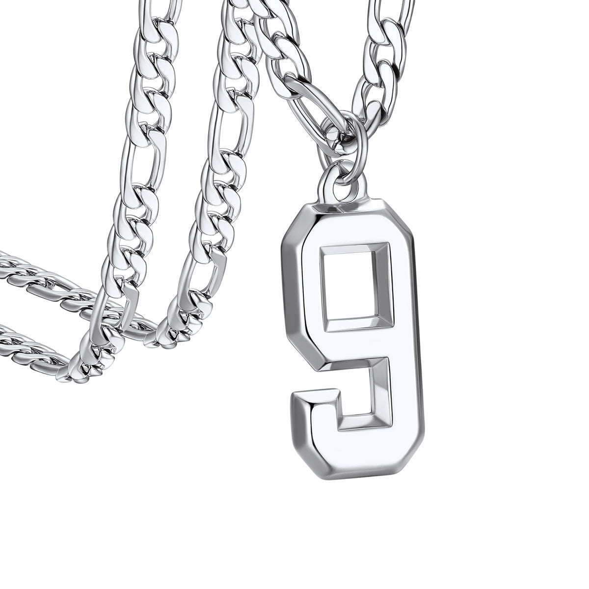 Sport Number Figaro Chain Necklaces for Men