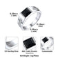 Sterling Silver Black Onyx Signet Band Ring 