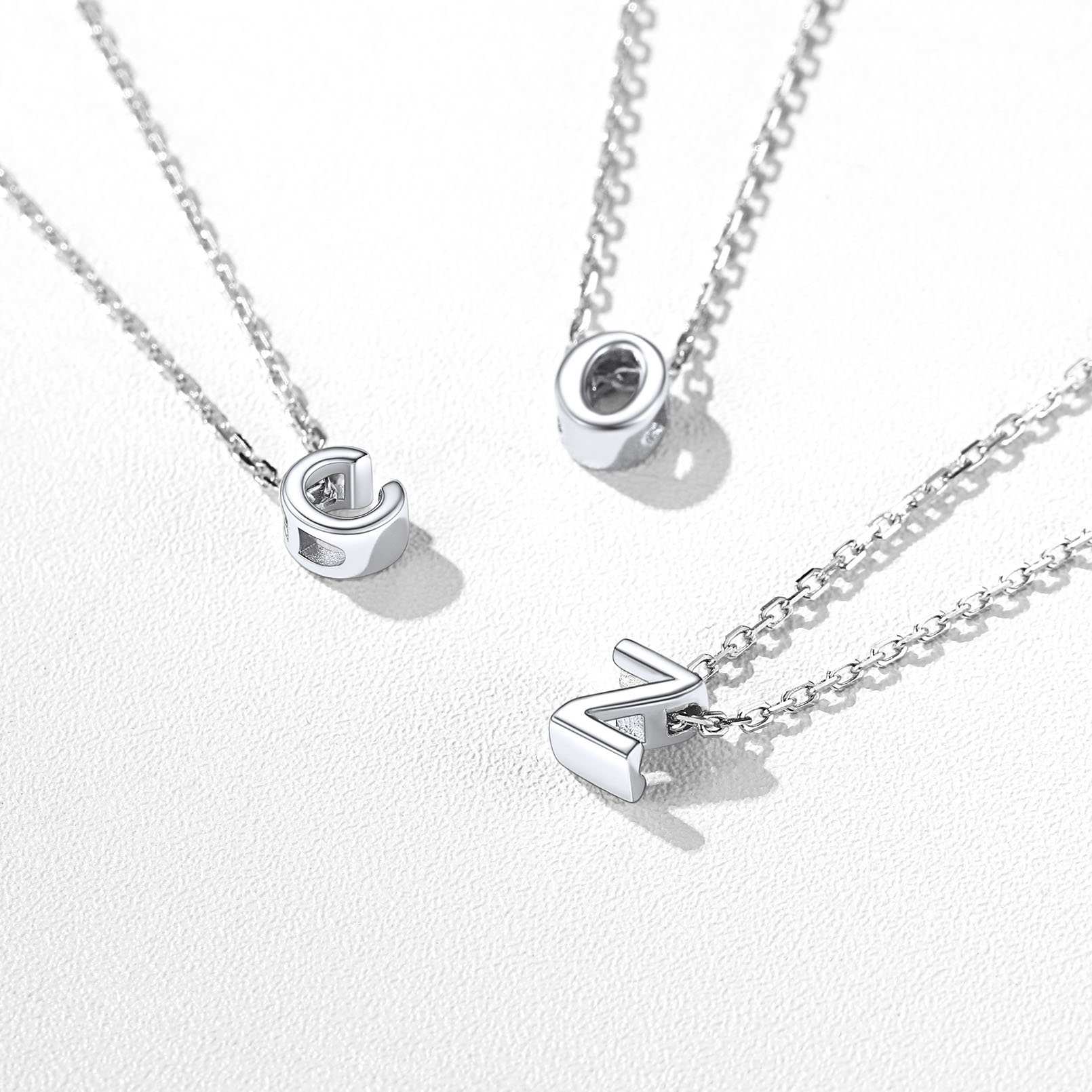 Sterling Silver Initial Letter Bracelet 