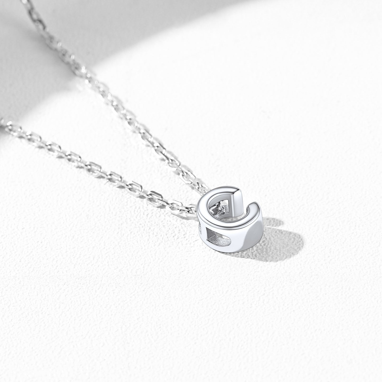 Sterling Silver Initial Letter Bracelet C