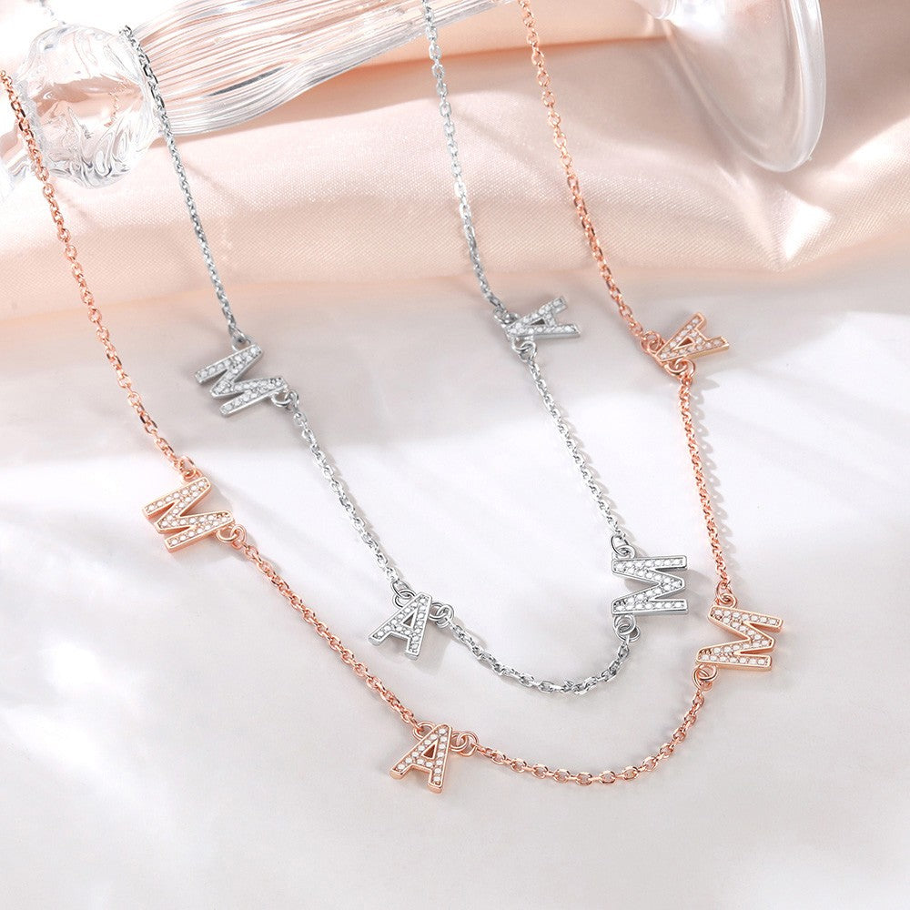 Sterling Silver Mama Necklaces for Women