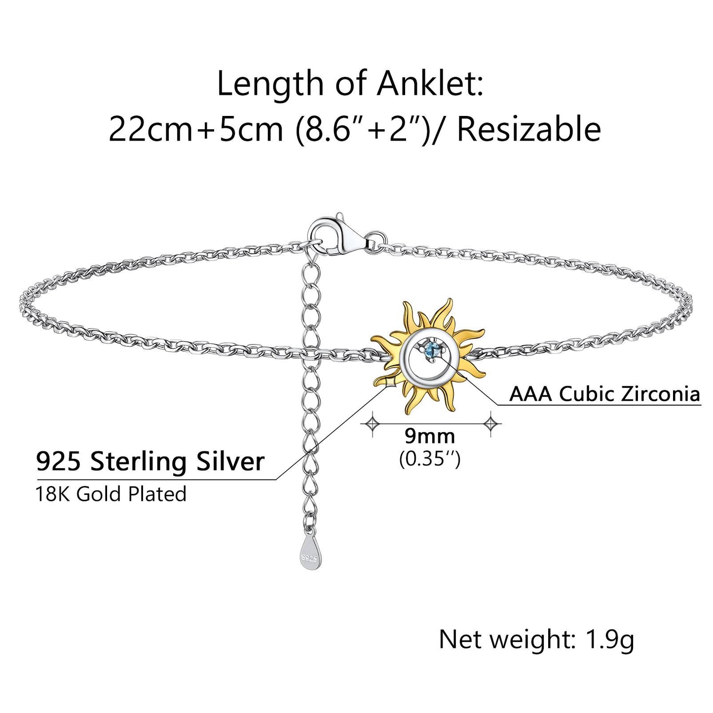 Sun Chain Anklet