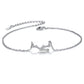 925 Sterling Silver 12 Constellation Zodiac Anklet for Women