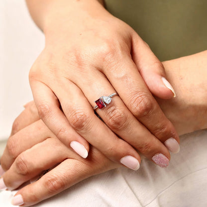 Toi et Moi Birthstone Ring for Women