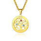 Tree of life necklace 3 Stones Gold