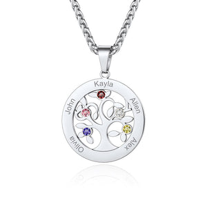 Tree of life necklace 5 Stones