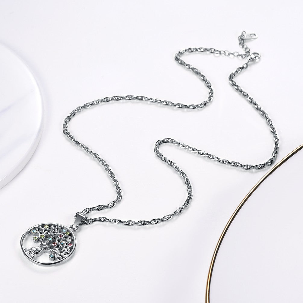 Tree of Life Necklace in Stainless Steel 