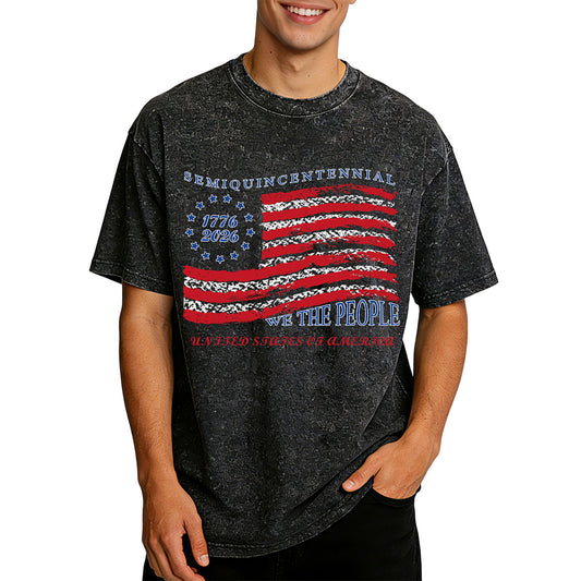 USA 250 Years American Flag 4th of July T-Shirt