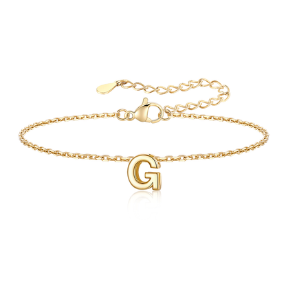 Gold Plated  Initial G Bracelet for Women