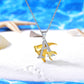 ⚡Flash Sale 925 Sterling Silver Angelfish Initial A Necklace