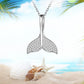 ⚡Flash Sale 925 Sterling Silver Dolphin Tail Fishtail Necklace