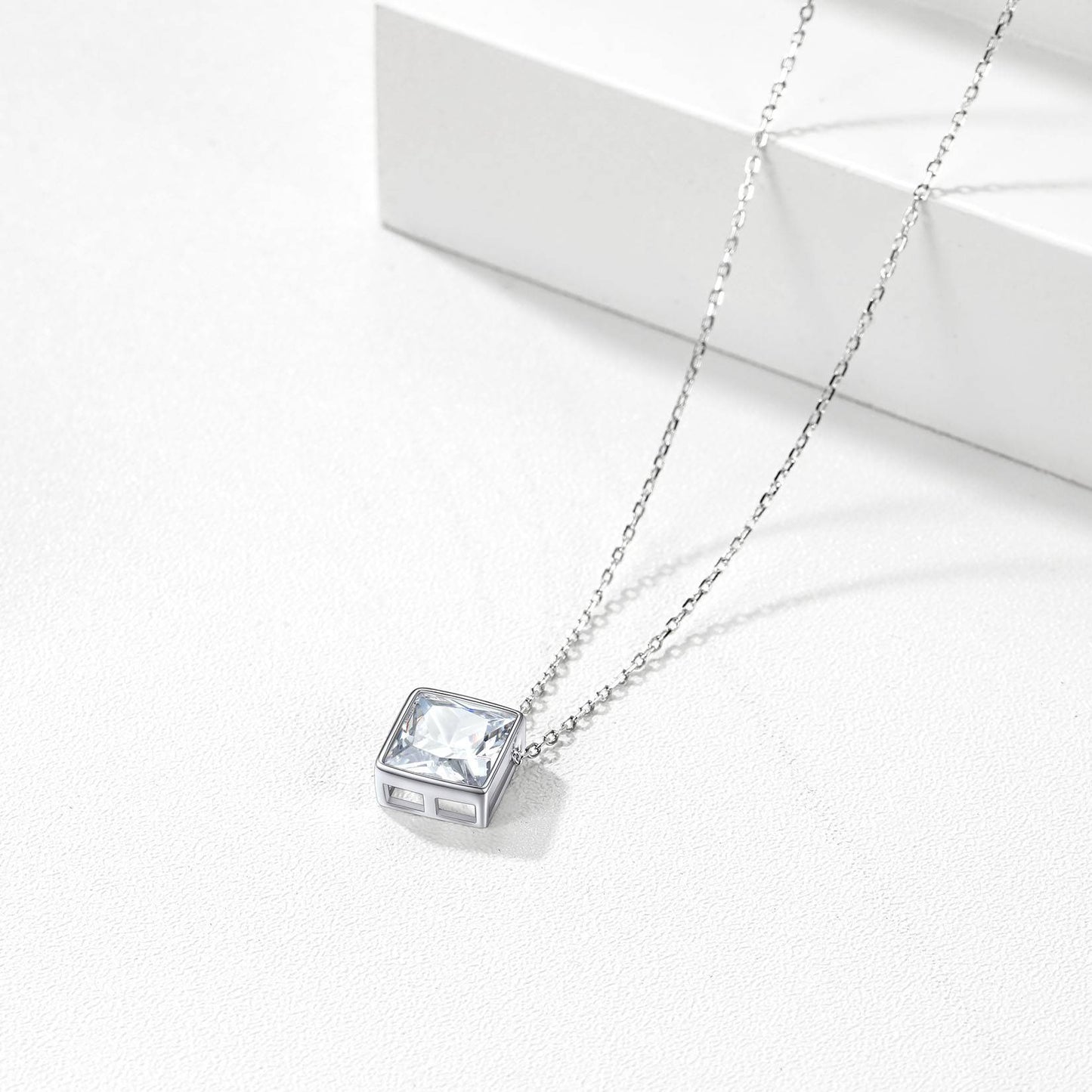 ⚡Flash Sale 925 Sterling Silver Shiny Cubic Zirconia Necklace