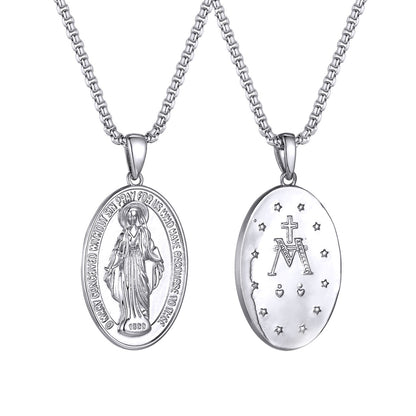 Virgin Mary Medal Necklaces