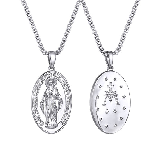 Virgin Mary Medal Necklaces