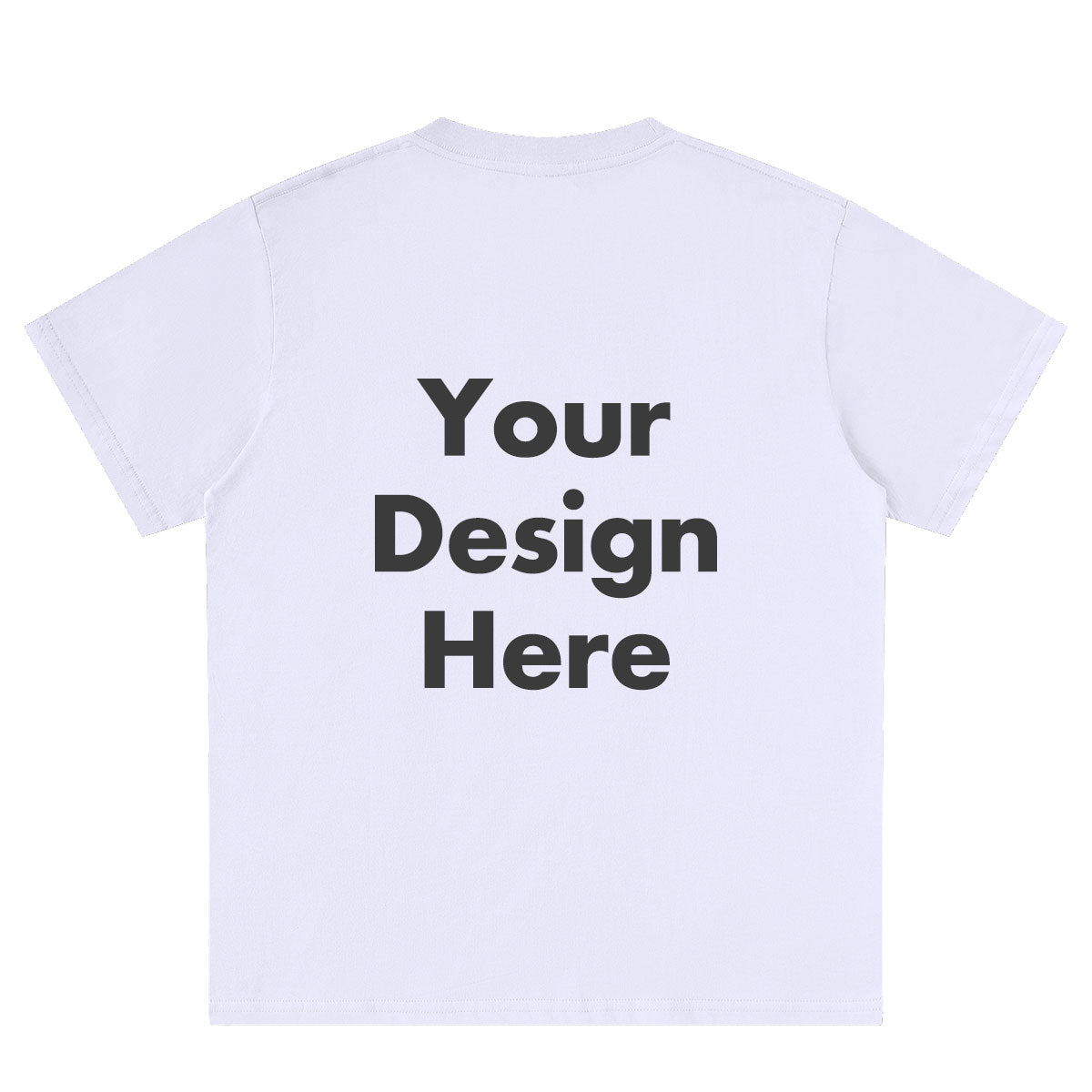  White Back Text T-Shirts for Women Men