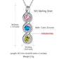 Women Infinity Birthstone Necklace