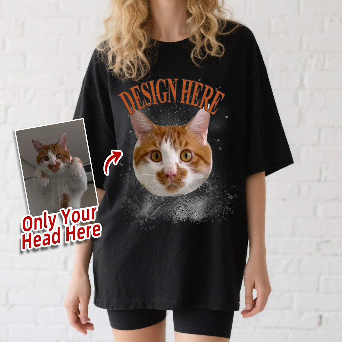 Women Wearing Custom Photo and Text T-Shirts 