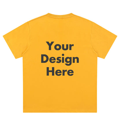 Yellow Back Text T-Shirts for Women Men