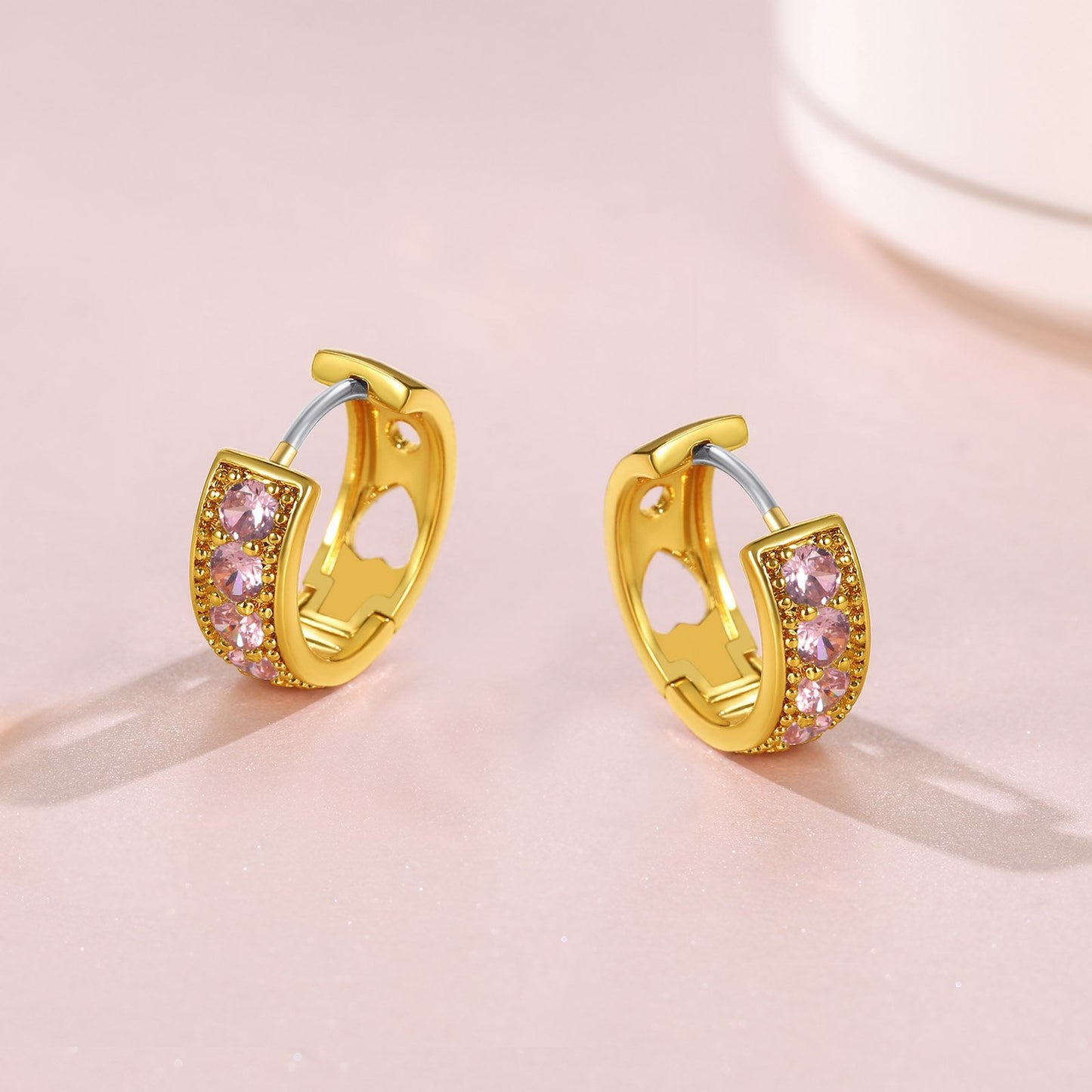 ⚡Flash Sale Birthstone Hoop Earrings for Women