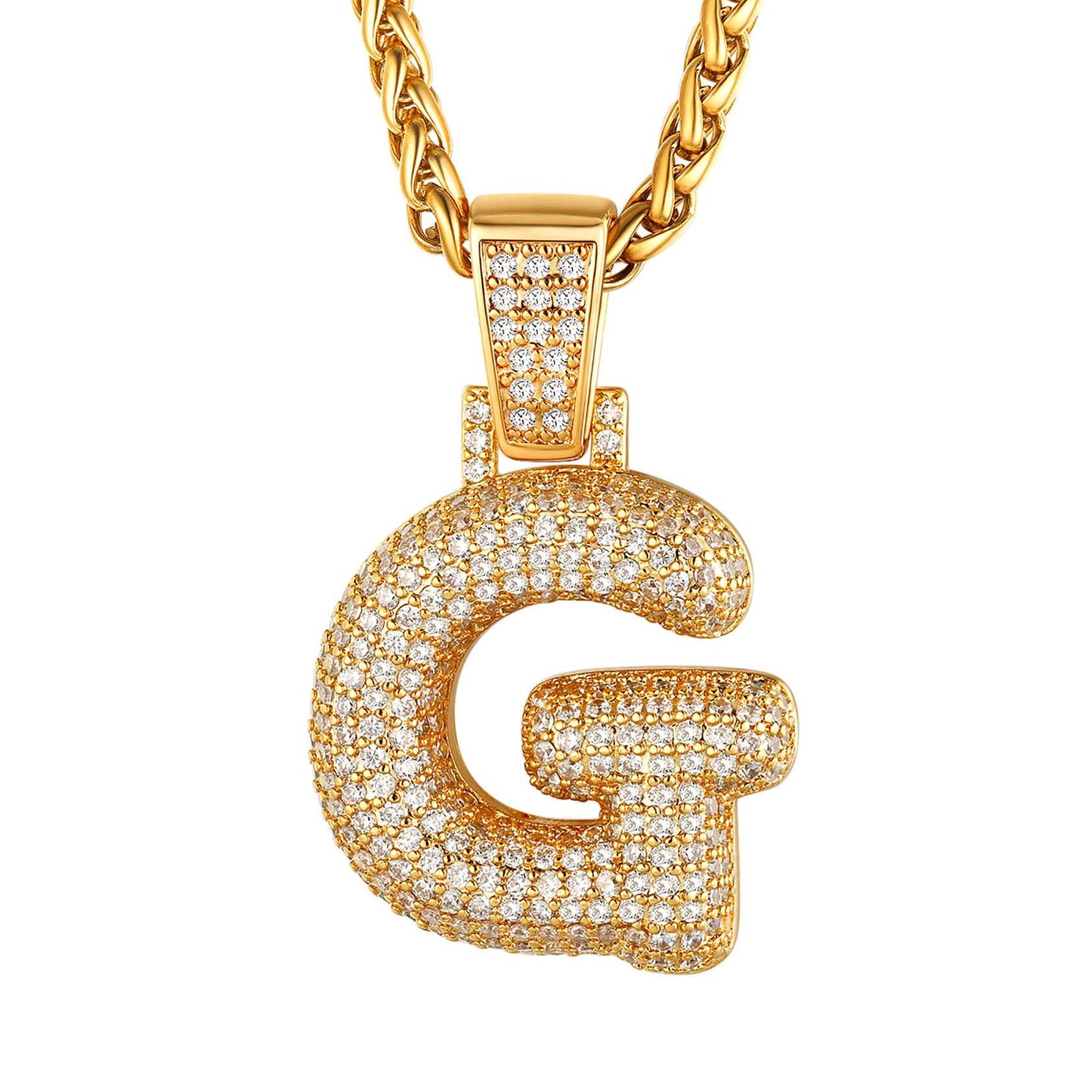 initial G necklace Gold