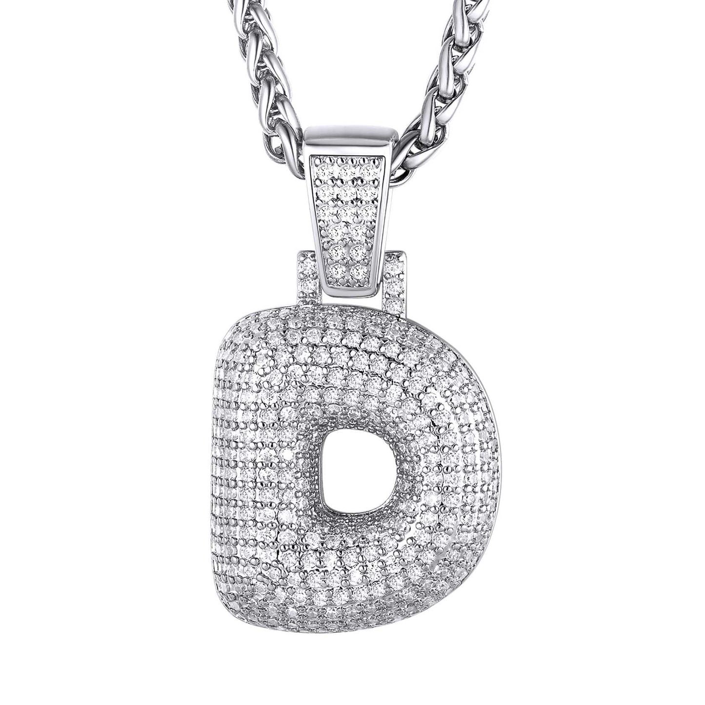 initial necklace D