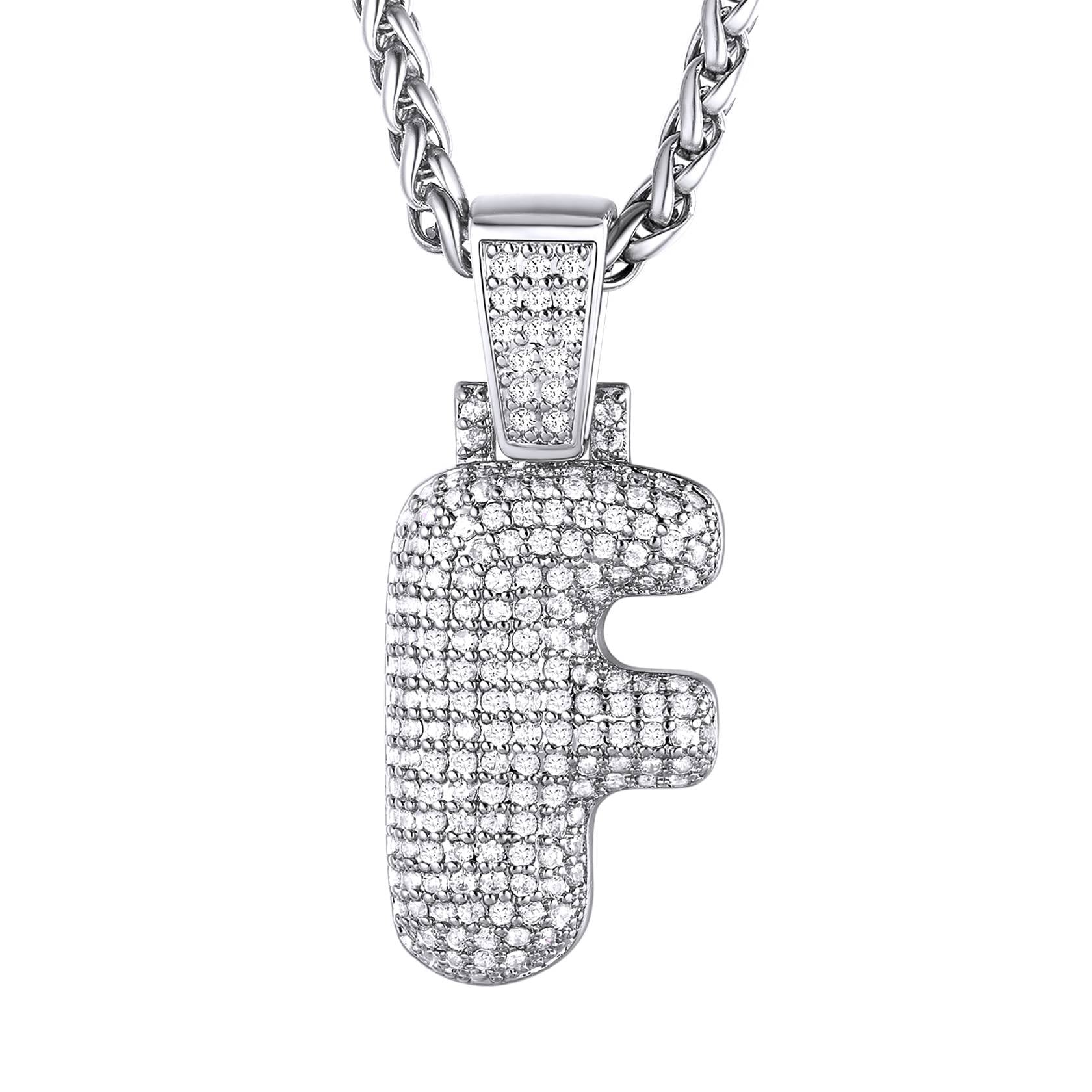 initial necklace F