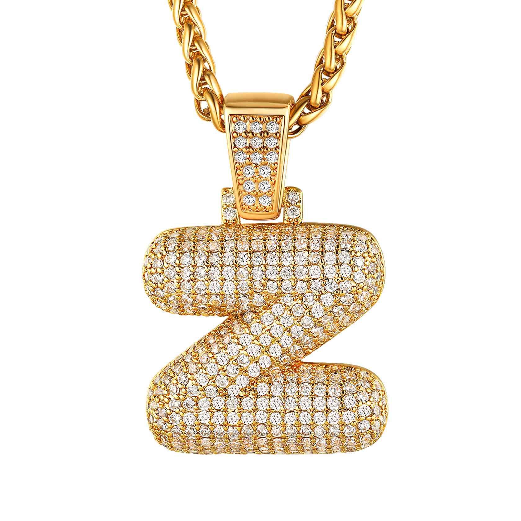 initial necklace Gold Z