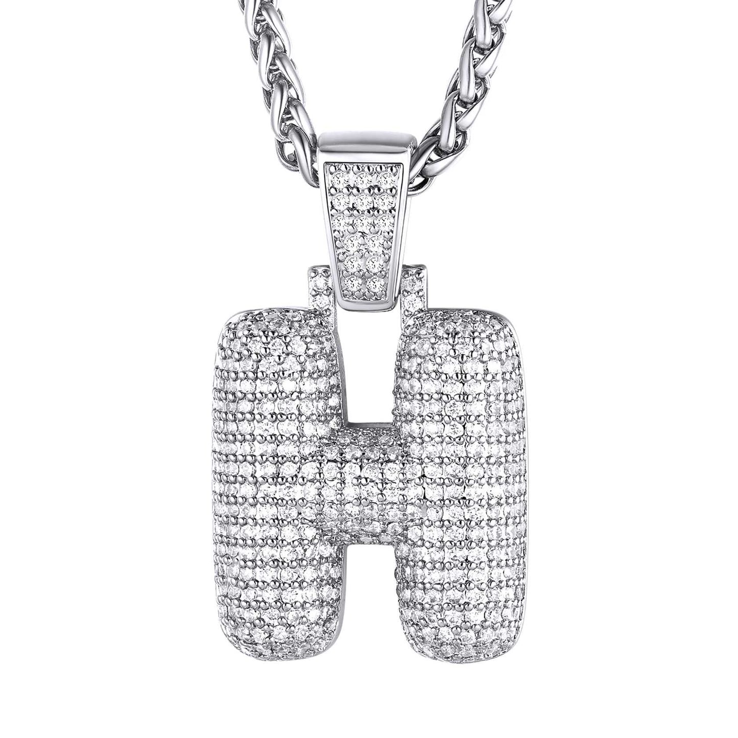 initial necklace H